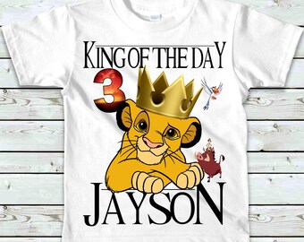 Lion King Birthday Shirt - Lion King Boy's Birthday Shirt