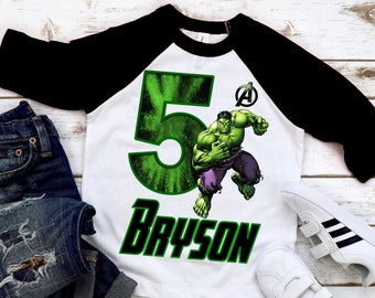 Hulk Birthday Shirt - Incredible Hulk Birthday Shirt - Hulk Boy's Birthday Shirt