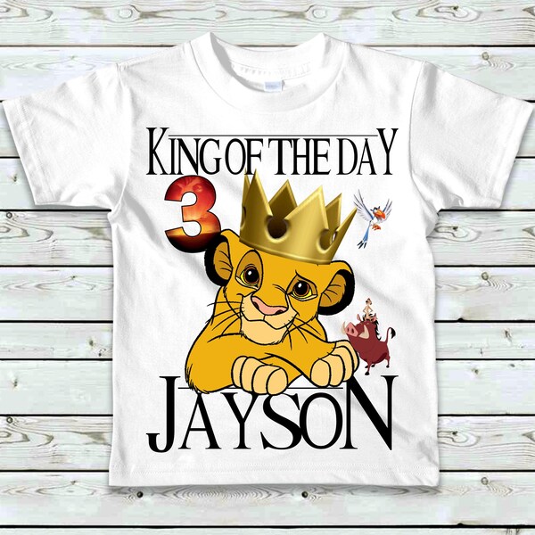 Lion King Birthday Shirt - Lion King Boy's Birthday Shirt