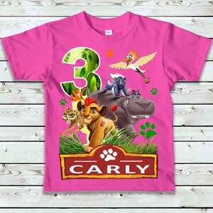 Lion Guard Birthday Shirt - Girl's Lion Guard Shirt