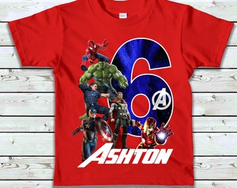 Download Avengers Birthday Shirt Etsy
