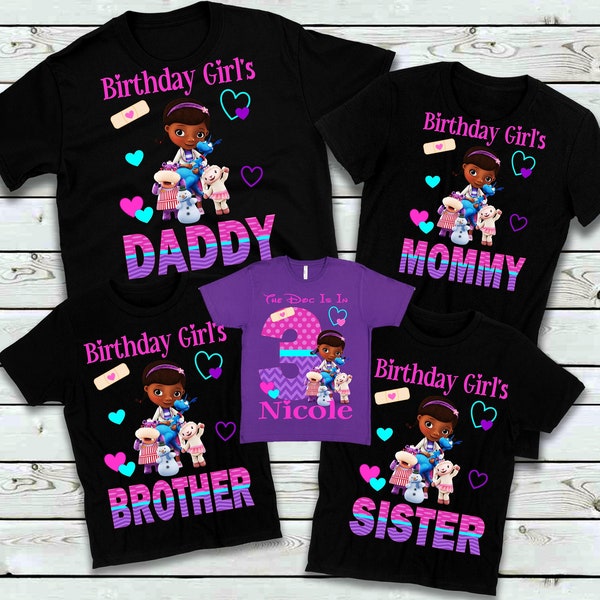 Doc McStuffin Birthday Shirt - Doc McStuffins Birthday Tee - Doc Mcstuffin Matching Family Birthday T-Shirts