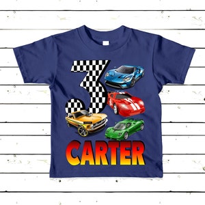 Racing Cars Birthday Shirt, Race Car Birthday Party T-Shirt, Race Car Tee Raglan Available