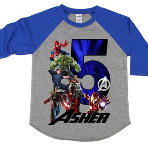 Avengers Birthday Shirt - Super Hero Birthday Shirt - Superhero Shirt