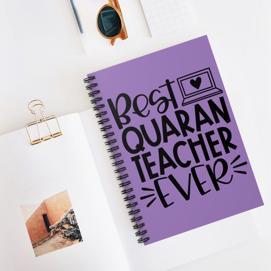 Best Quarantine Teacher Ever Spiral Notebook Virtual Teacher Etsy