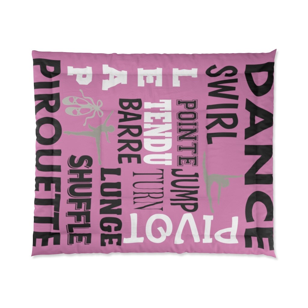 Girl's Dance Comforter Bedding Etsy