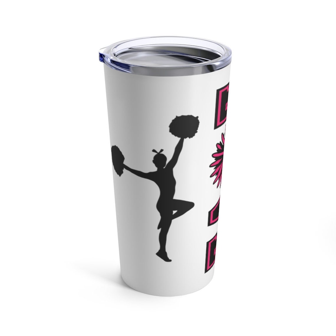 Cheerleading Tumbler 20oz Girl's Cheer Tumbler Cup Gift Etsy