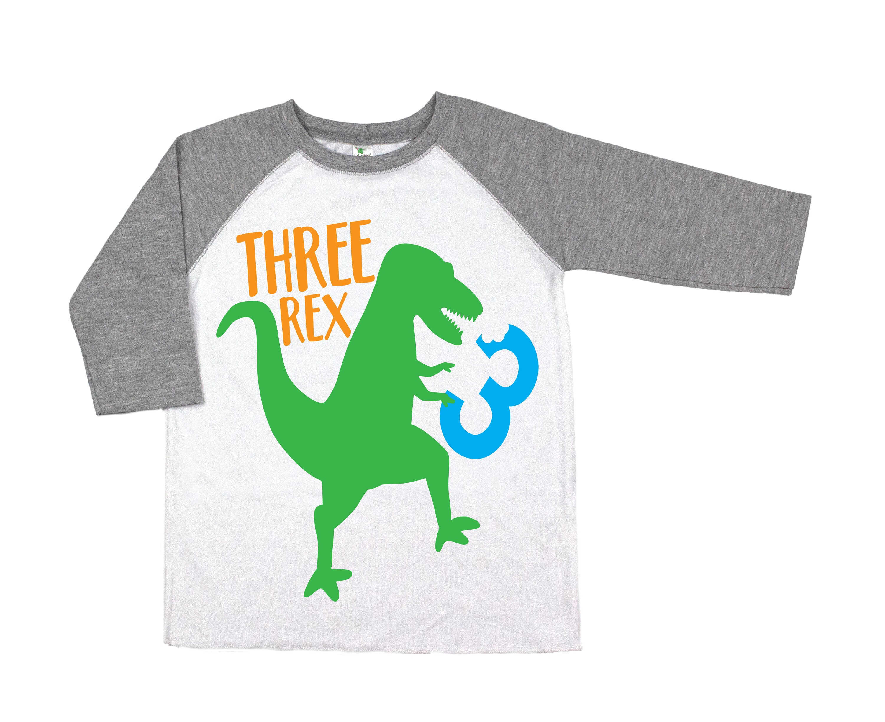 Three Rex Boy's Third Birthday Dinosaur Shirt 3rd | Etsy