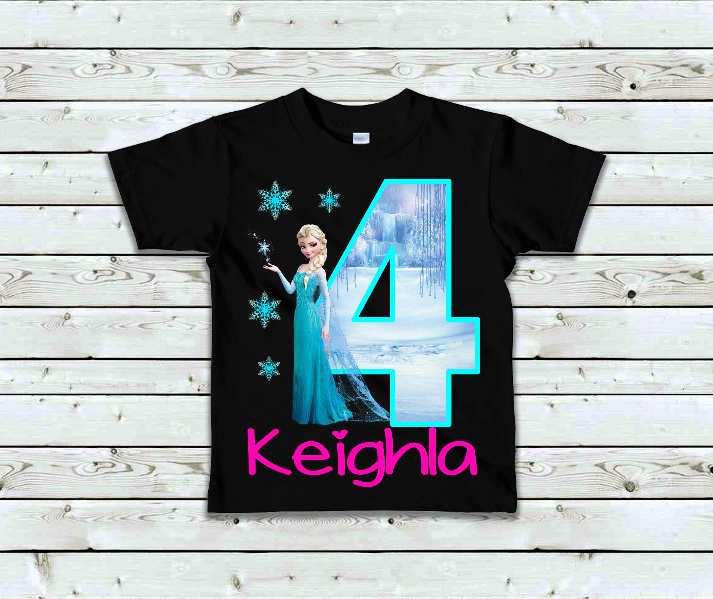 Elsa Birthday Shirt Frozen Birthday Shirt Frozen Shirt Etsy