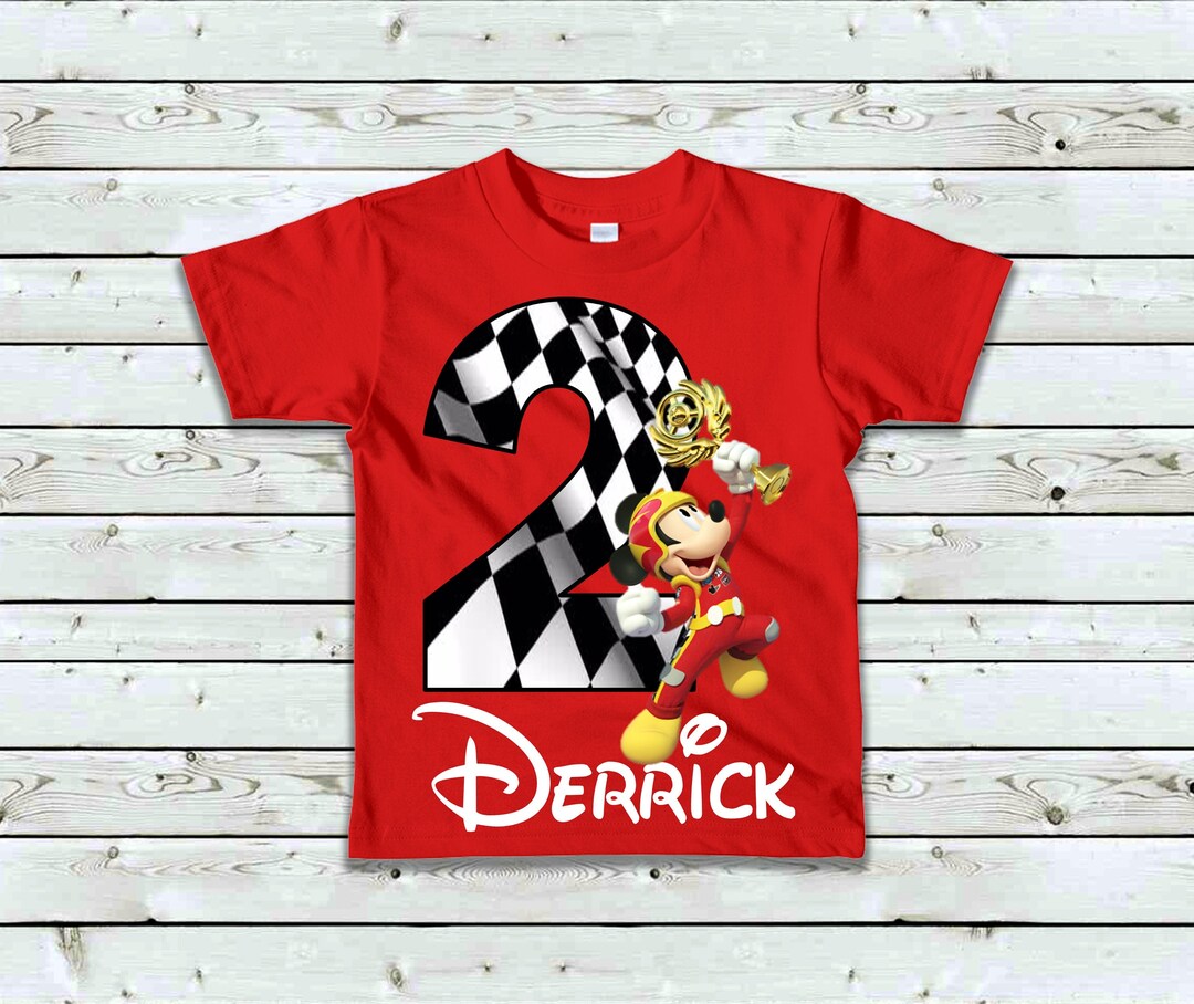 Mickey Mouse Roadster Racer Birthday Shirt Roadster Racer Shirt Etsy