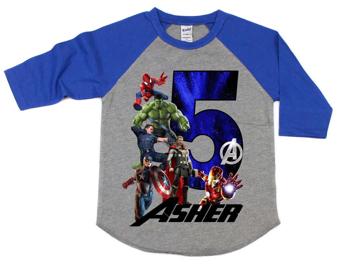 Avengers Birthday Shirt Super Hero Birthday Shirt Superhero Shirt - Etsy