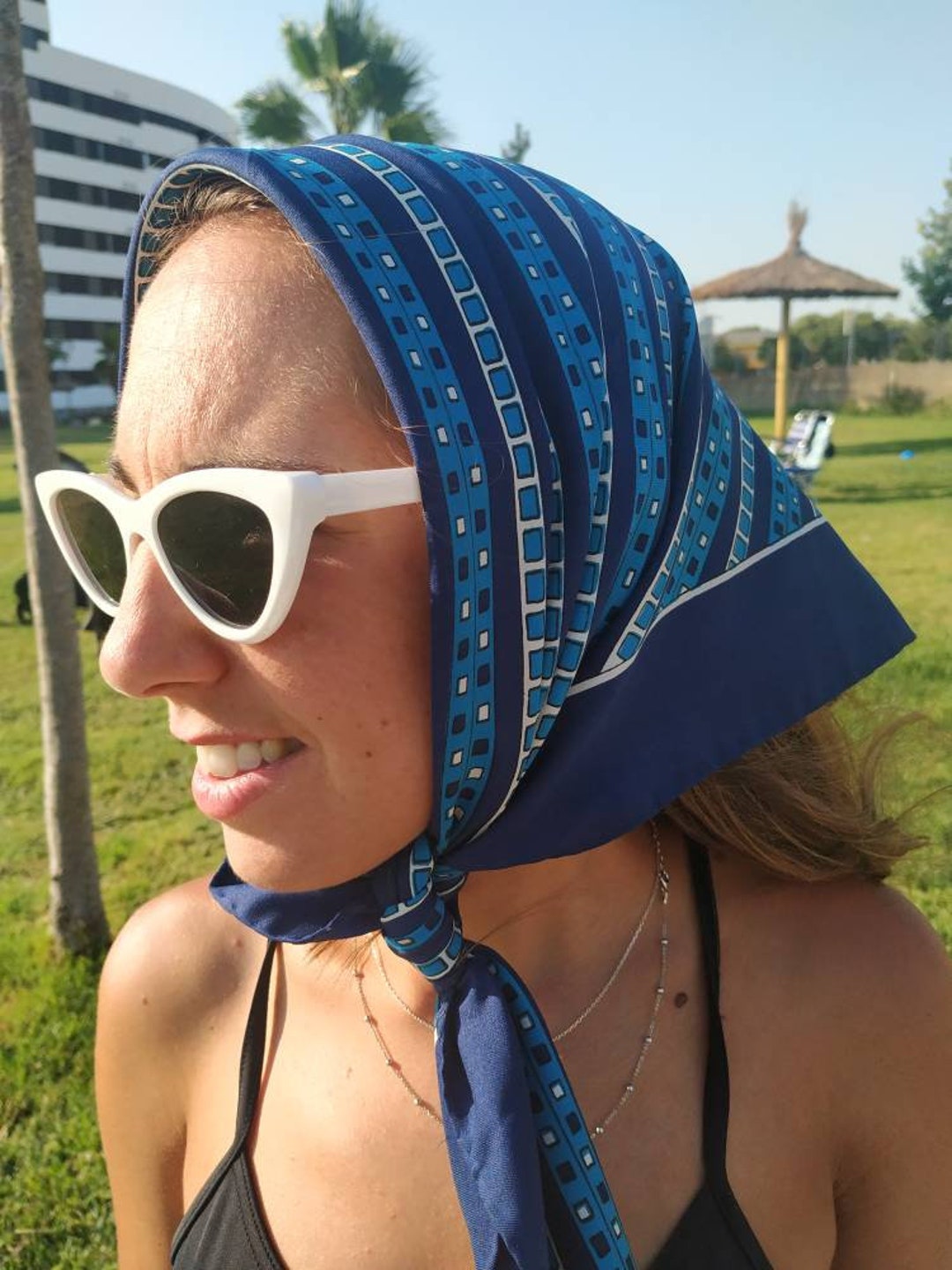 Handkerchief 80s Guy St Honoré Etsy