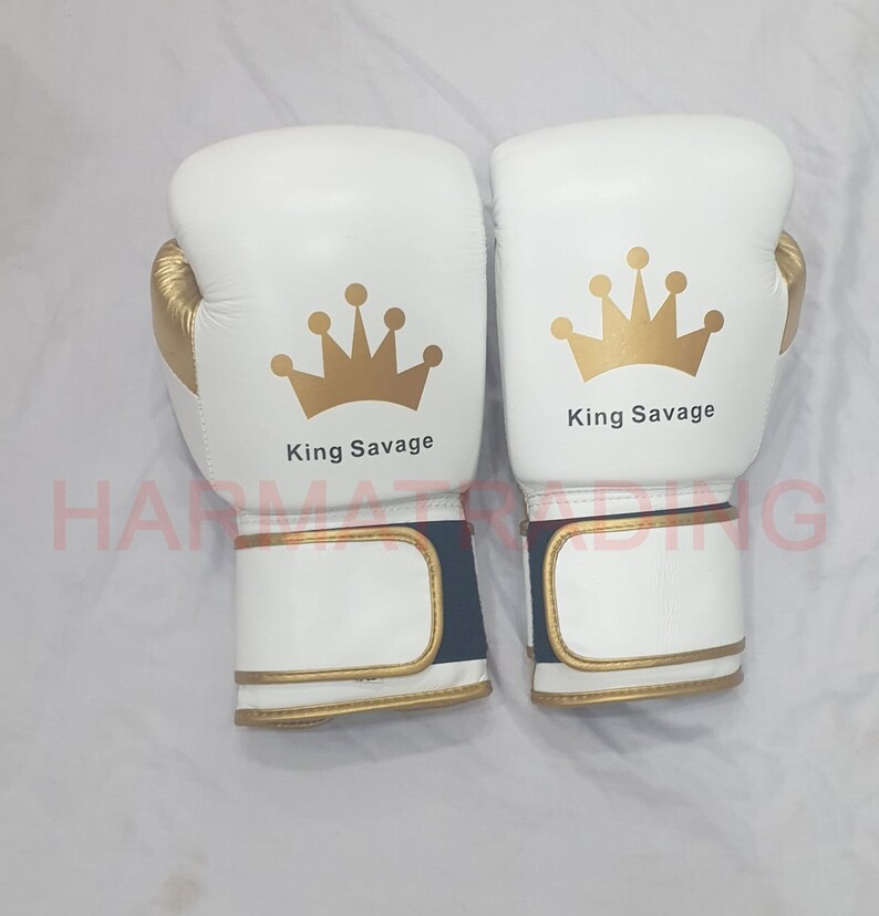 new customized leather boxing gloves with any custom name or logo or winning logo also