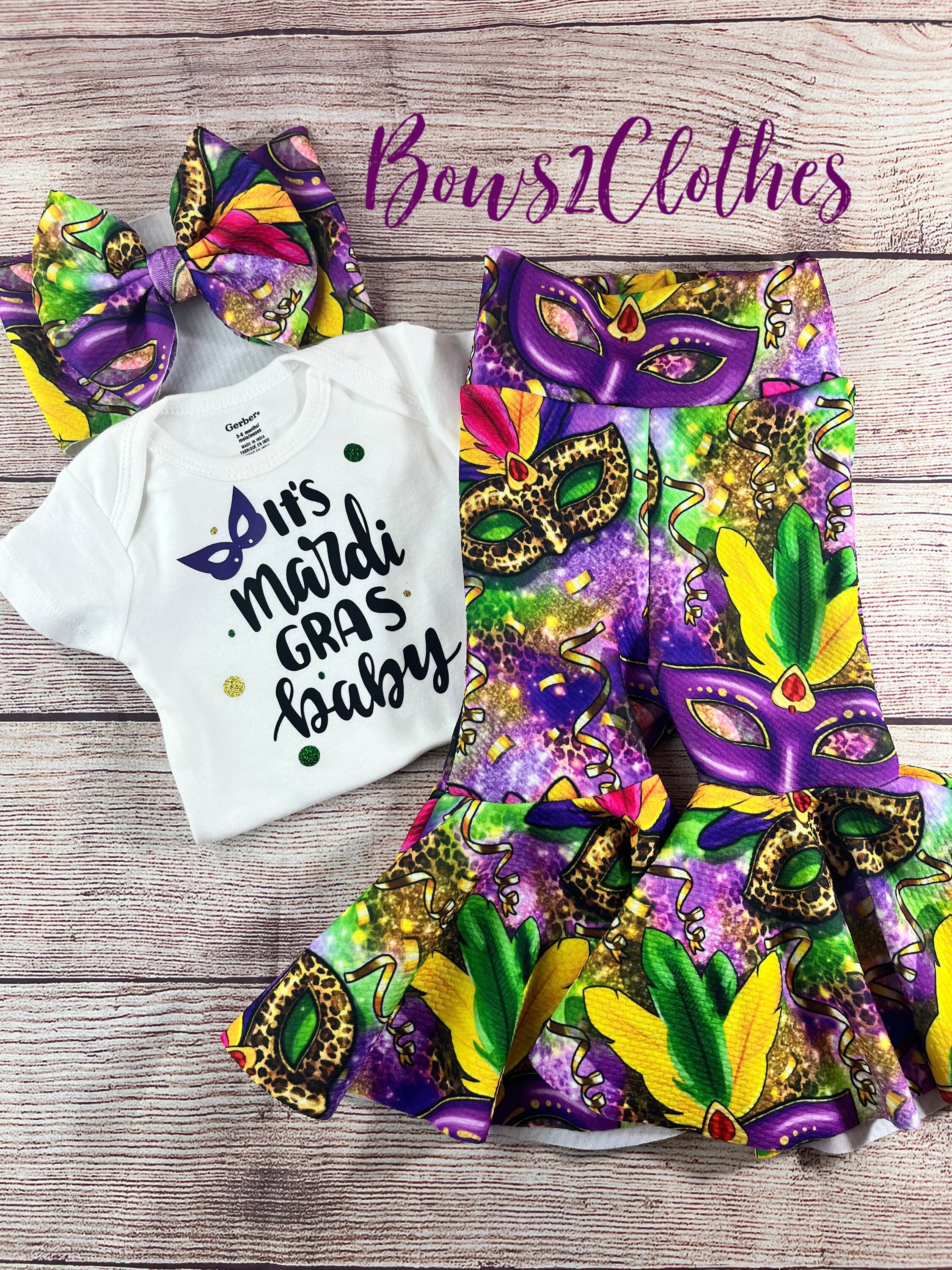 Mardi Gras Leggings, Girls Glittery Mardi Gras Leggings, Mardi