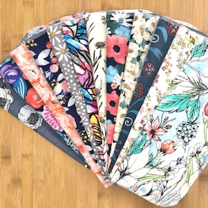 12"x11" Flowers Variety Sets 1 or 2ply, Paperless Paper Towels, Cloth Napkins, Reusable Paper Towels Paperless Towels, LanCraftUS
