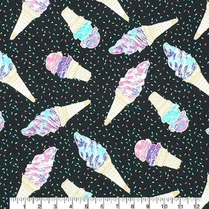 1 or 2ply 12&quot;X11&quot;, UNPAPER TOWELS, Cloth Napkins, 6 or 12 Galaxy Ice Cream Sprinkles Cotton Towels, Washable Reusable Cloth Paper Towels