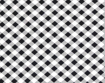 1ply 12"x11"  TOWELS, 6 or 12 Black Gingham Un-Paper Towels