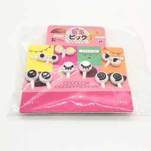 Silly Eyeball Bento Pick Set (10 Stück - 6 groß & 4 klein)