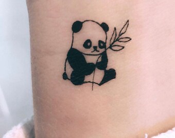 Panda Bear Tattoo Etsy Panda Bear Tattoo Etsy