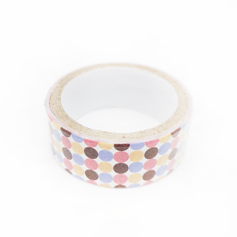 Multi-coloured Dots Washi Masking Tape For Scrapbooking Journal DIY Stationery Bujo Planner Craft