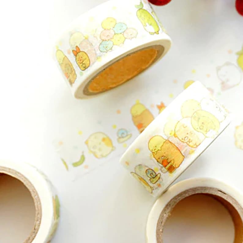 20mm Cute Sumikko Kawaii Anime Manga WashiMasking Tape Featuring Adorable Characters For Scrapbooking Planning Cute Craft