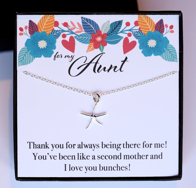 Gift Wrapped Necklace for Aunt Birthday Gift for Aunt Etsy