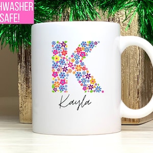 Personalized Coffee Mug, Personalized Name Coffee Cup, Initial Mug, Personalized Gift, Monogram Mug, Personalized Mug for  Women,Mug for Mom