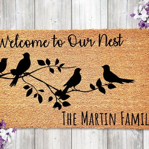 Personalized Welcome Doormat, Home Decor, Custom Doormat, Welcome Mat, Housewarming, Front Door Mat, Welcome Doormat, Welcome to Our Next