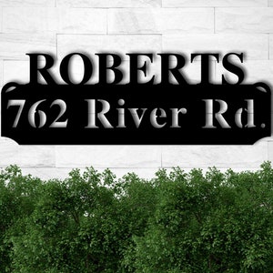 Metal Address Plaque for House, Address Sign, House Number Plaque, Metal Address Numbers, Address Plaque, Front Porch Decor, Metal Signs