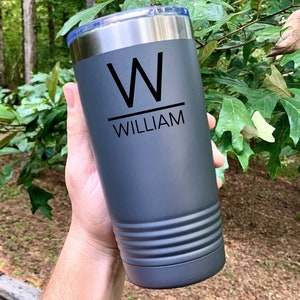 Personalized Tumbler for Men, Tumbler Personalized, Gifts for Men, Birthday Gift for Him, Christmas Gift for Boyfriend, Gift for Dad,Husband Louis George Cafe