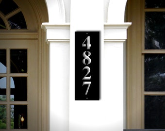 Vertical Address Plaque for House, Vertical Address Numbers, Vertical Address Sign, Metal Address Plaque, House Numbers, Door Number Sign