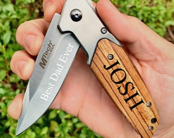 Engraved Hunting Knife, Personalized Pocket Knife Hunting Gifts for Men Gift for Hunter Gift for Him Gift for Boyfriend,Knife,Boyfriend Gift