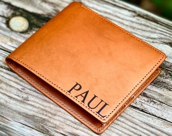 Billetera para hombre, Billetera personalizada, Billetera de cuero para hombre, Billetera para hombre, Billetera de cuero, Billeteras para hombre, Billetera grabada, Billetera de cuero para hombre