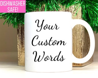 Custom Mug, Coffee Mug, Personalized Mug, Customized Mug, Personalized Coffee Cup Text Coffee Mug for Valentines Day Gift Coffee Mug for mom