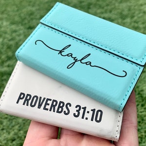 Titular de la tarjeta de visita para mujer Titular de la tarjeta de crédito Monedero Regalos personalizados para mujeres Ideas de regalos de menos de 20 dólares regalos para mujeres billetera
