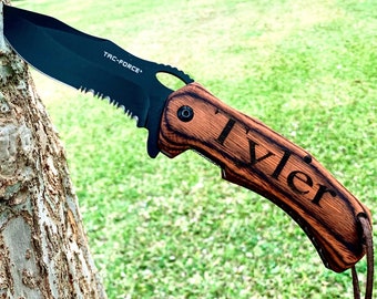 Engraved Hunting Knife, Personalized Pocket Knife Hunting Gifts for Men Gift for Hunter Gift for Him Gift for Boyfriend,Knife,Boyfriend Gift