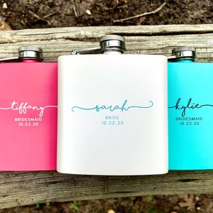 Bridesmaid Gifts, Bridesmaid Flask, Flask for Bridesmaid Proposal, Flask for Bridesmaid Personalized Flask, Flask for Women Personalized