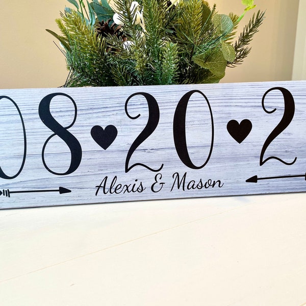 Engagement Photo Save the Date Sign Wedding Date Sign, Elopement Sign, Special Date Sign, Wedding Photo Prop, Engagement Announcement Sign