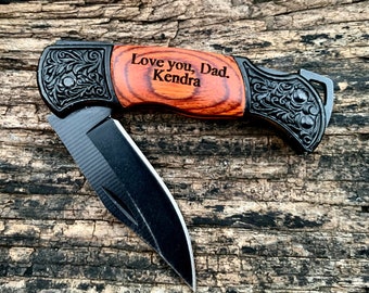 Personalized Pocket Knife Engraved, Gift for Him, Gifts Under 10, Dad Gift, Gift for Dad from Daughter, Cheap Gifts for Men, Less than 10