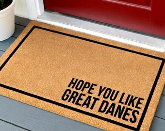Hope You Like Great Danes Doormat, Dog Doormat, Housewarming Gift, Great Dane Doormat, Dog Door Mat, Great Dane Gifts for Men,Dog Lover Gift