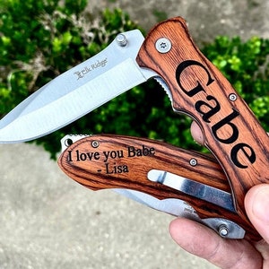 Grooomsmen Gift, Engraved Knife, Groomsmen Gifts, Pocket Knife, Groomsmen Knife Gift, Custom Knife, Wedding Gift,Folding Knife Hunting Knife