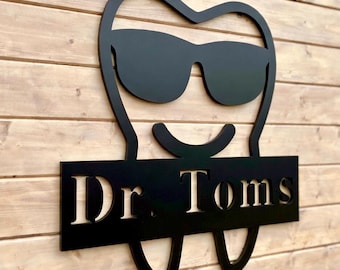 Dentist Gift, Dental Office Wall Decor, Dental Office Sign, Dentist Sign, Metal Sign, Orthodontist Office Sign, Dental Hygienist Gift Idea