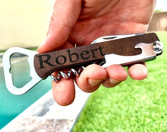 Groomsmen Proposal, Engraved Bottle Opener, Personalized Corkscrew, Groomsmen Gift, Groomsman Gift, Wine Bottle Opener, Beer Bottle Opener