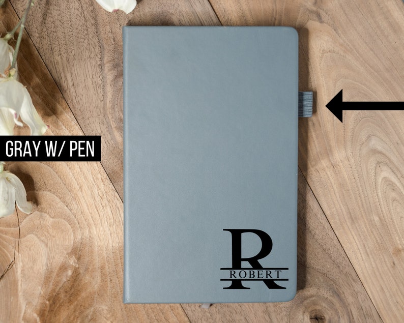 Engraved Leather Journal, Journal Personalized Leather, Personalized Journal, Personalized Notebook, Custom Leather Journal, Journal for Men image 7