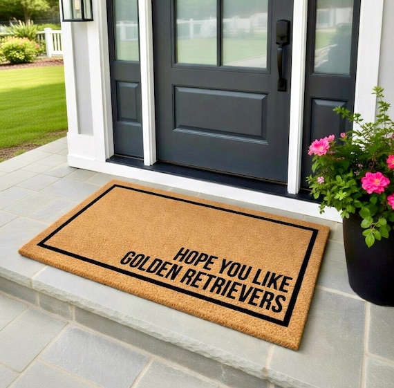 Hope You Like Golden Retrievers Doormat, Dog Doormat, Housewarming Gift, Golden Retriever Doormat, Dog Door Mat, Dog Lover Gift, Welcome Mat