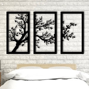 Metal Wall Decor Living Room, Tree of Life Wall Art, Metal Wall Art ...