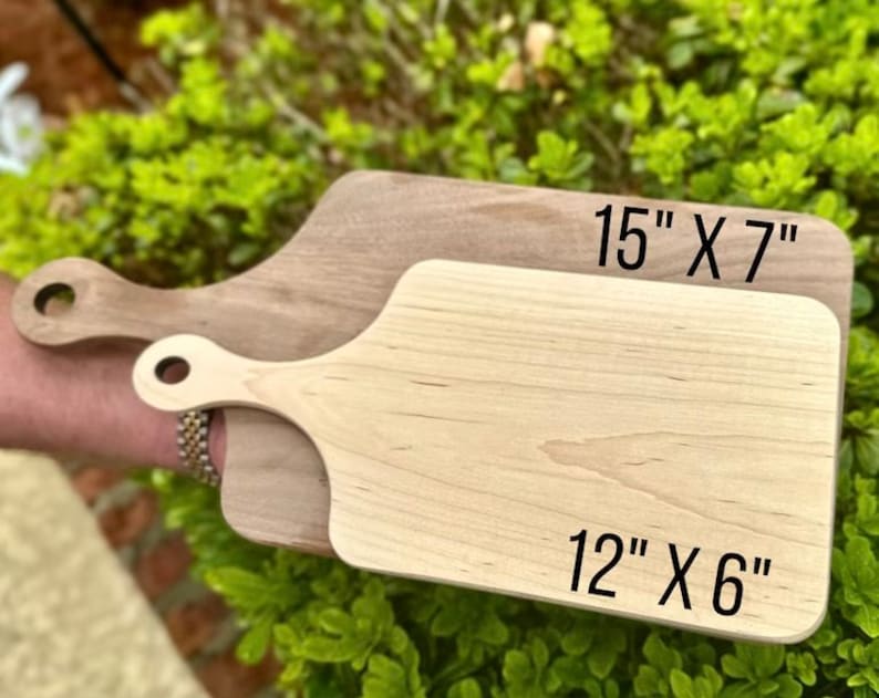 Charcuterie Board Personalized Serving Board with Handle Monogrammed Personalized Cheese Board Engagement Gift Bridal Shower Gift Newlywed image 6