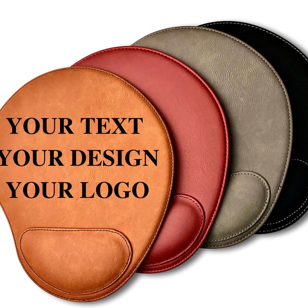 Personalized Mouse Pad With Wrist Rest Etsy