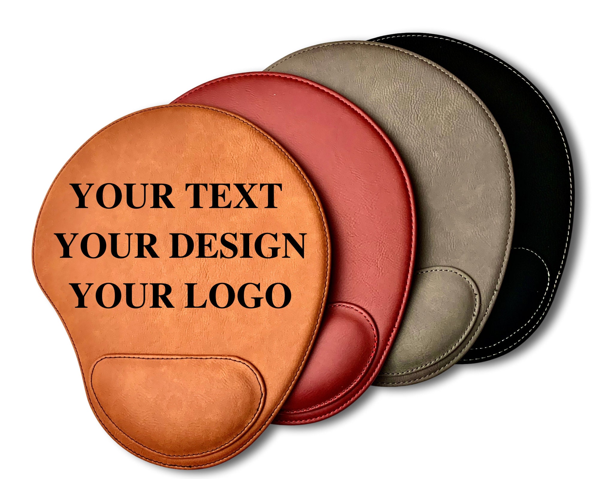 Leather Mouse Pad Mouse Pad Leather Mousepad Monogram 