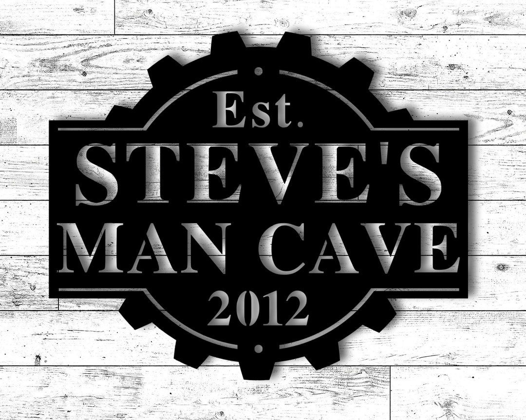 Custom Metal Man Cave Sign, Man Cave Decor, Man Cave Metal Signs